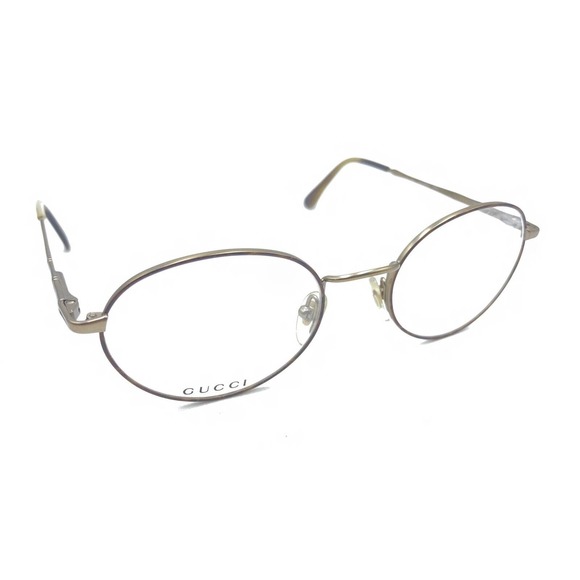 Gucci GG 2612 VF3 Bronze Brown Tortoise Round Eyeglasses Frames 51-20 140 Italy